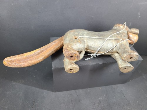Antique Vtg Cast Iron Dog Nutcracker ~ Lab Labrador ? ~ 11" ~ FOR RESORE PARTS - Picture 5 of 6
