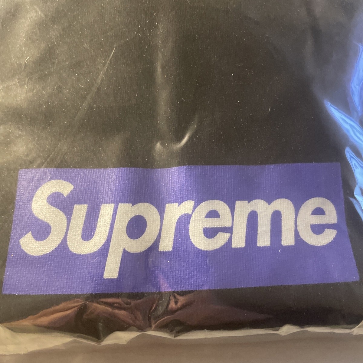 Supreme Purple On Black Box Logo Tee XL Dead stock DSWT 2005 | eBay