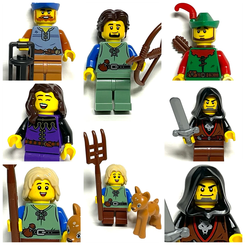 Custom LEGO Medieval Village Castle Minifigures – Peasants, Merchants, Craftsmen - Image 4 of 4