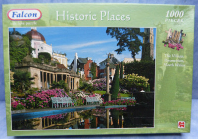 22392. Puzzle  Historic Places The Village Portmeirion  1000 Teile   Falcon