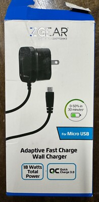ZGEAR Adaptive Fast Charge Wall Charger For Micro USB (Z16)