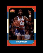 1986-87 Fleer #124 Gus Williams MINT Bullets break 2
