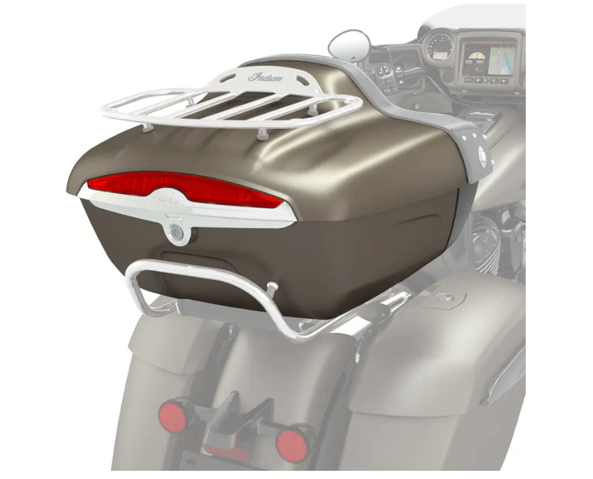 INDIAN MOTORCYCLE TOURING TRUNK IN BRONZE SMOKE 2884046-731 | eBay