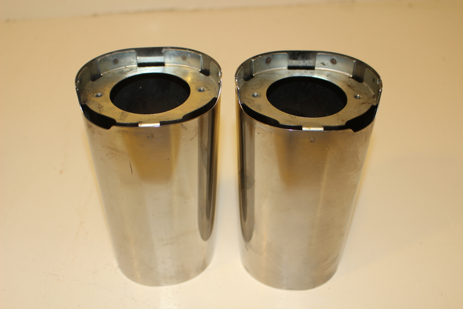 HARLEY DAVIDSON OEM TOURING SOFTAIL UPPER FORK TUBE COVERS/ COW BELLS eBay
