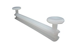 rewagi® 20x Schlaufengleiter Weiß 40 mm Kunststoff für Gardinen mit Schlaufen DE