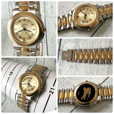 BURBERRY　腕時計　新品　オールド Burberry 0244 Analog Quartz Men Rare S 5000 Combi Boys Vintage