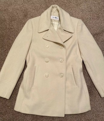 cream pea coat