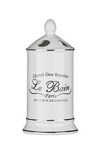 Le Bain Ceramic White Bathroom Accessories Basin Storage Containers Set