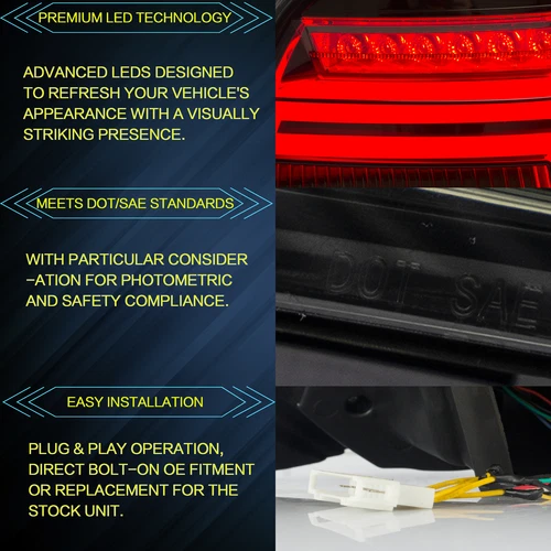 VLAND For VW Polo MK5 2011-2017 LED Head Lights+Smoked Rear Lights w/Sequential - Picture 17 of 19