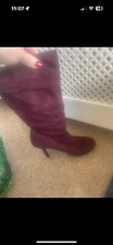 Plum Mid Calf Boots 
