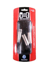 Hosa YXM-121 XLR3F to Dual XLR3M Y Cable 6 Inch 728736015210 
