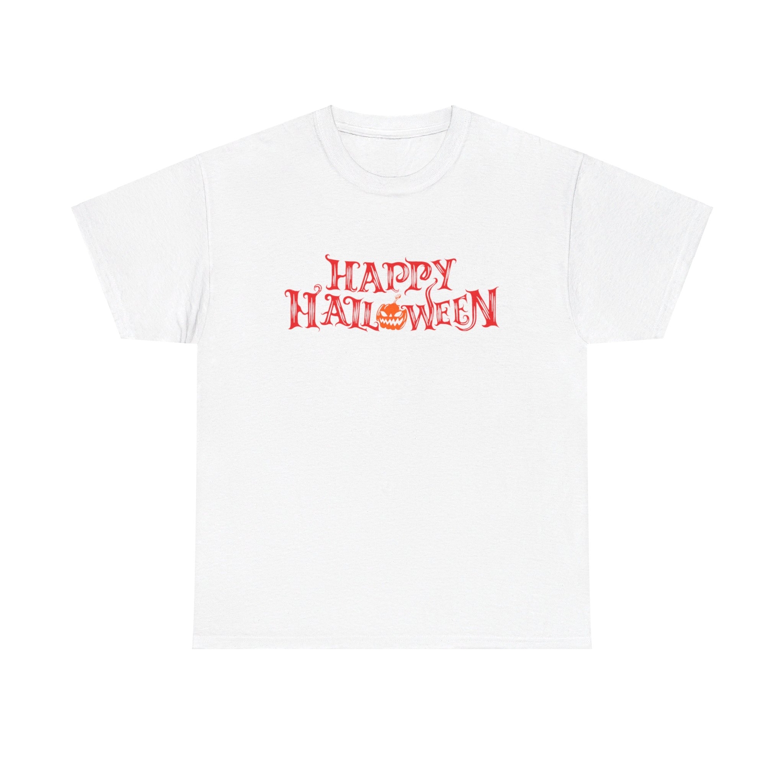 Red Happy Halloween Pumpkin T-Shirt - cool scary horror trendy stylish creepy