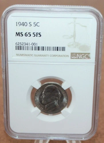 1940-S Nickel NGC MS65 5FS [092WEJ]