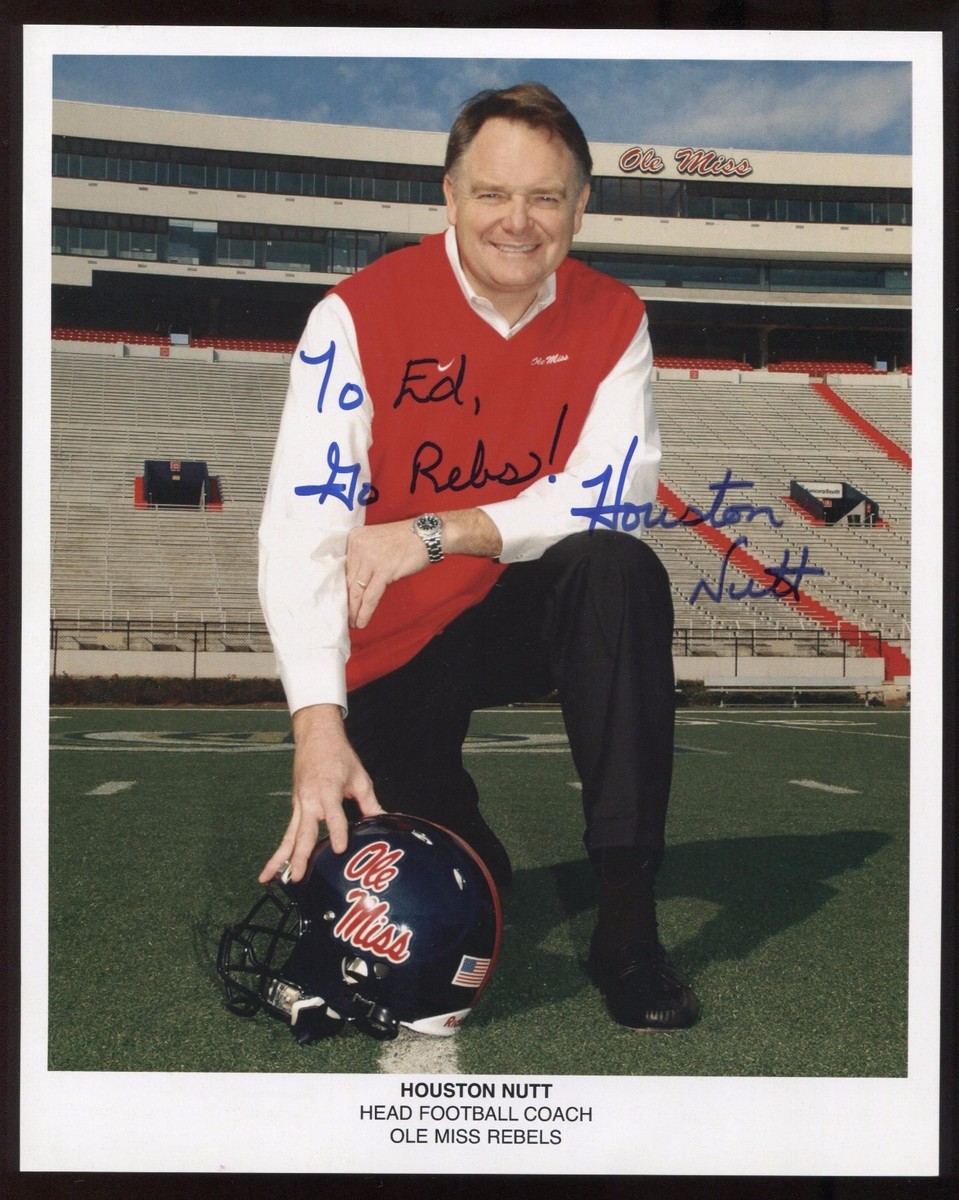 Houston Nutt Signed 8x10 Photo College NCAA Football Coach Autograph&nbsp; Arkansas