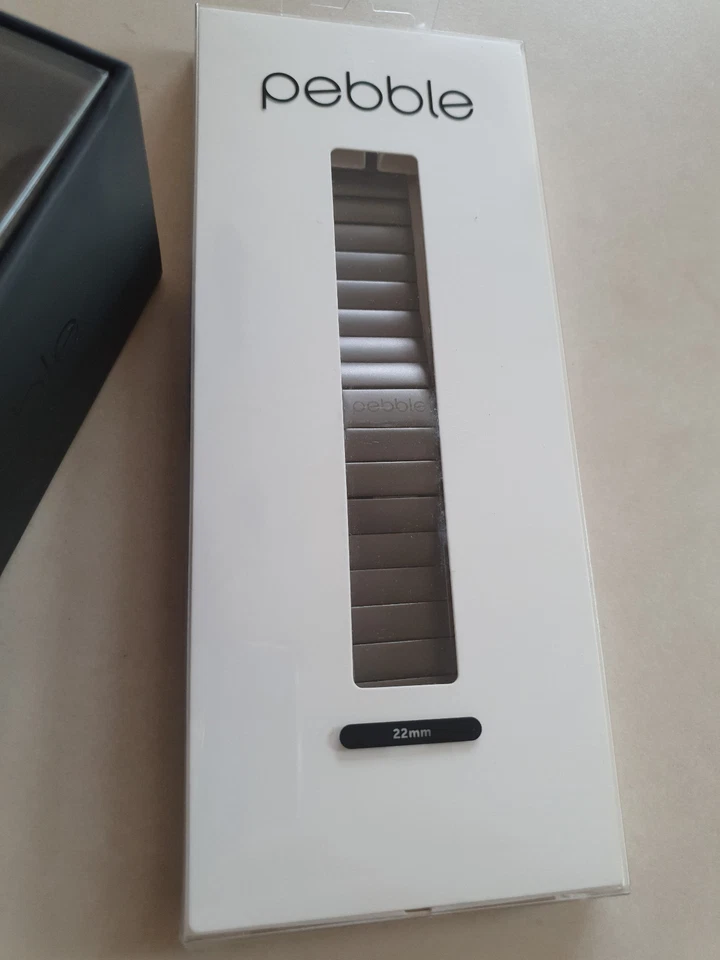 NEW Pebble Time Steel including genuine watchband in black - Image 3 of 3