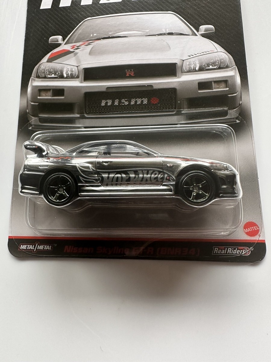 Nissan Skyline GT-R (BNR34) Chrome - Hot Wheels RLC 4647 / 30000