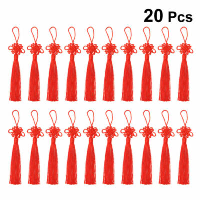 20PCS DIY Chinese Knot Tassel Hanging Traditional Tassel Pendant for Key Chain