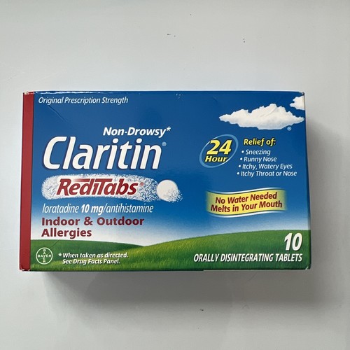 Claritin 24 Hour Allergy Relief RediTabs Disintegrating Tablets 10 Ct