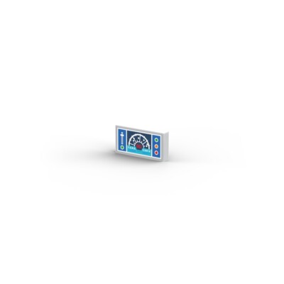 Control Panel   Custom printed original LEGO  brick tile /12265