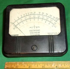 Vintage EICO Electronic Voltmeter/Ohmmeter (Meter Only) Working! Clean!