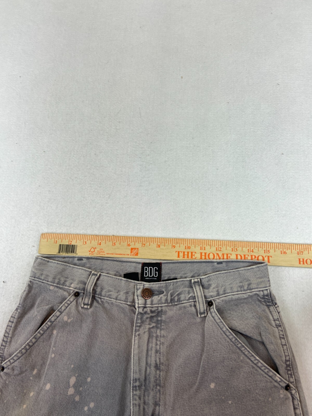 BDG Jeans Womens 29 High Rise Carpenter Double Knee Distressed Grunge