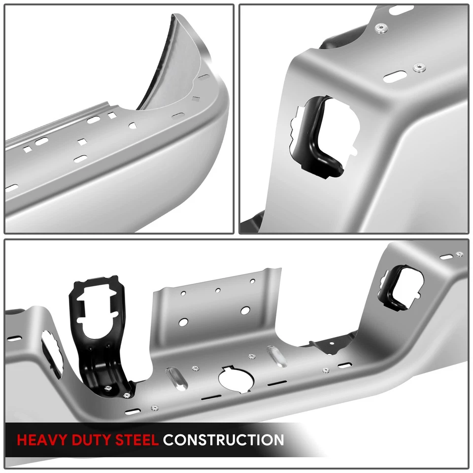 Barra frontal de parachoques trasero cromada clásica para camioneta Dodge Ram 1500 2009-2024 Foto 3 de 4