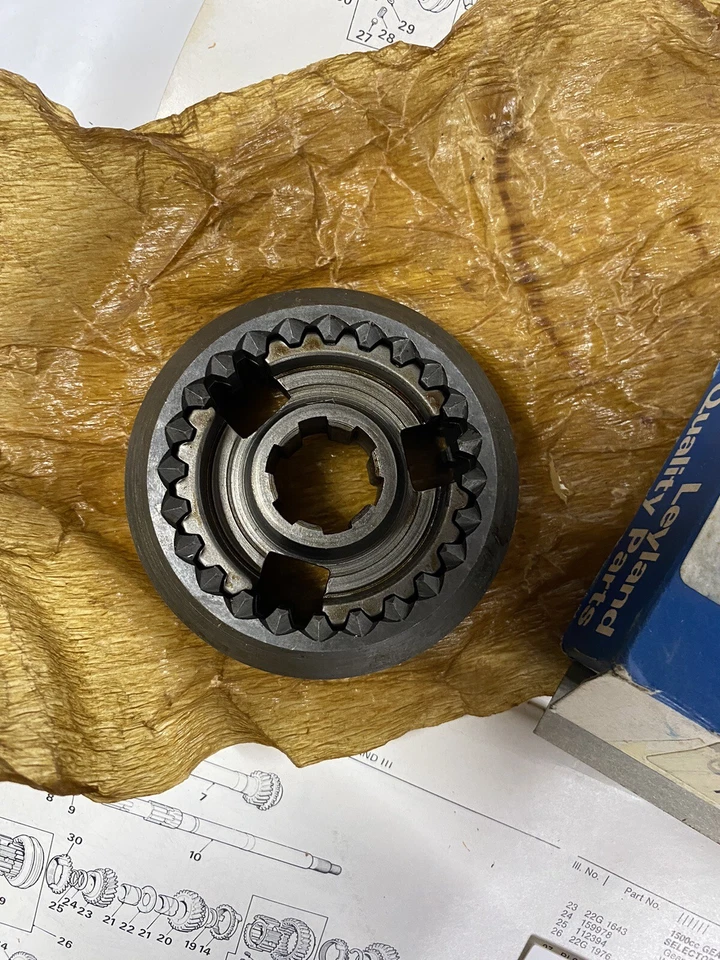 Sincronizador MG Midget 1500 NOS 3ª y 4ª marcha 1975-80 ¡todavía en la caja Leyland! Foto 2 de 4