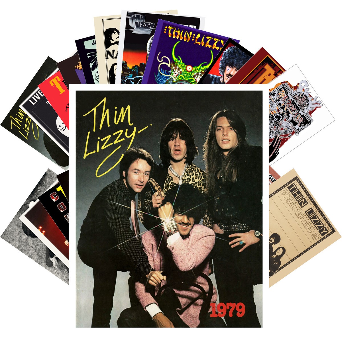 Postcard Set 24 cards THIN LIZZY Rock Music Posters Photos | eBay