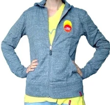 Peace Love World Oprah Life You Want Weekend Lightweight Zip Spring Hoodie Gray 