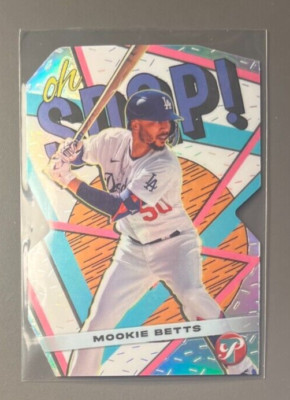2023 Topps Pristine #OS-10 Mookie Betts Oh Snap! Die-Cut Insert