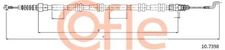 Cofle 10.7398 cable, parking brake for VW