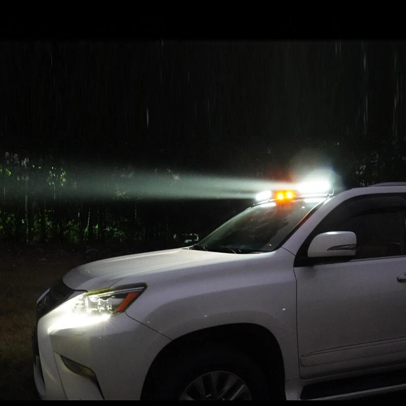 Barra de luz de techo LED DRL lámpara ABS negra compatible con Lexus GX400 460 2010-2023 Foto 4 de 4