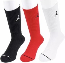 Nike Jordan Jumpman Everyday Crew Socks 3 Pack 3 Pair Men  s Size 8-12 SX5545-011