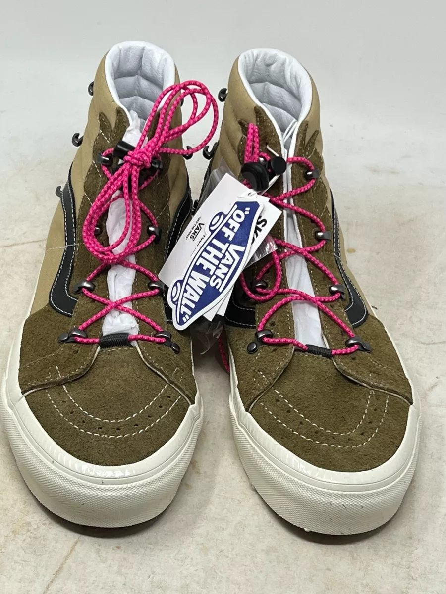 Vans Hairy Suede SK8 Hi Echo DX Skate Shoes Brown Men s 9.5