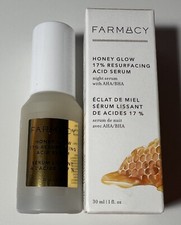 FARMACY Honey Glow 17 Resurfacing Acid Night Serum 1 fl.oz. New in Box
