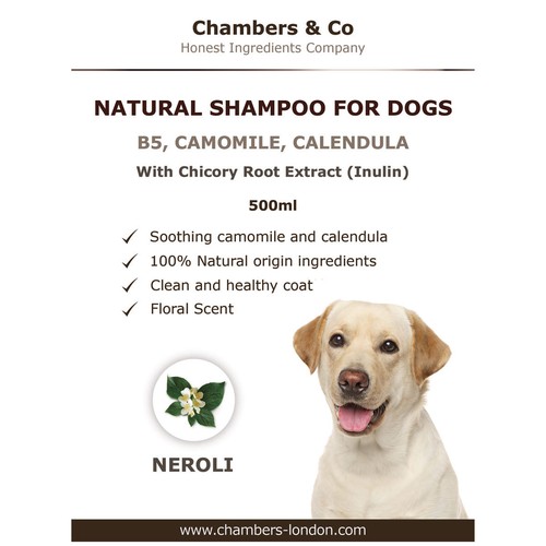 Chambers Natural Shampoo for Dogs Sensitive or Itchy Skin Essential Oils 500ml - Picture 2 of 3