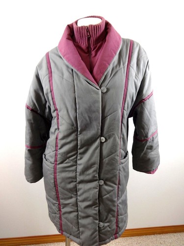 Veste Écossaise Femme Grise/Violette - Marque 'So Soon' Par Et Compagnie - Taille 46 - Neuve