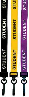 15 mm Halsband bedruckt STUDENT Karte Pass Ausweis Halter - KOSTENLOSER VERSAND!!!!