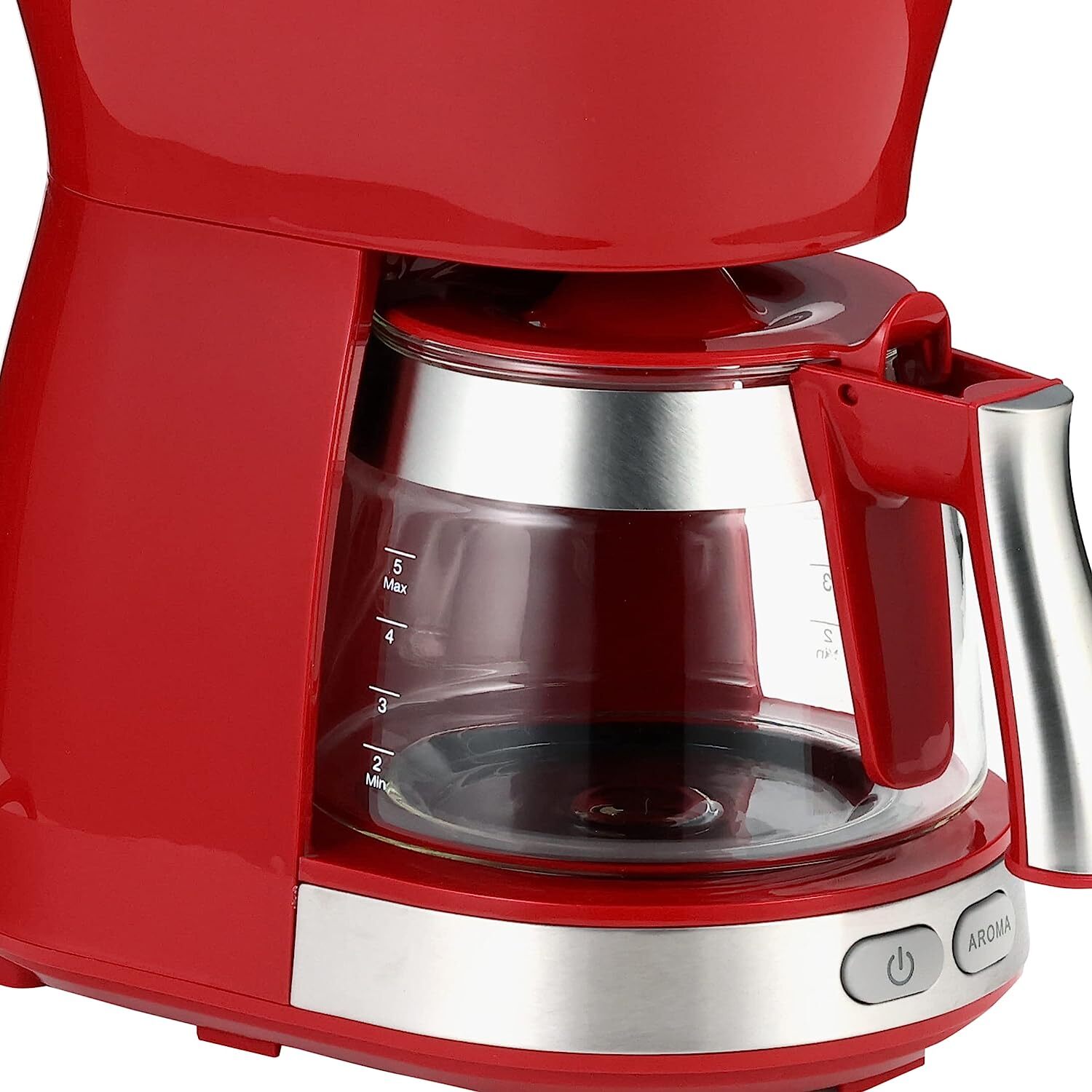 DeLonghi Drip Coffee Maker 650ml Passion Red Active Series 5 cups