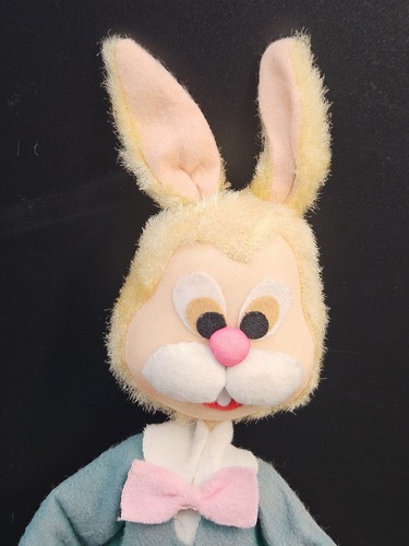 Vtg Easter Bunny Wire Arms Legs Ears POSABLE Rabbit Felt & Fabric Suit Japan - Picture 2 of 10