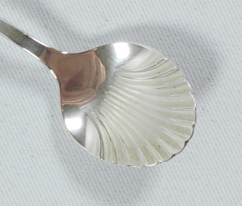 Antique Vintage Japan Sterling Silver Revere MMA Shell Bowl Teaspoon Sugar Spoon - Picture 3 of 7