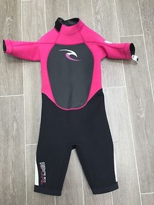 Ripcurl Youth Dawn Patrol Flatlock 2 2 Spring Wetsuit Sz 14 Pink And Black Ebay