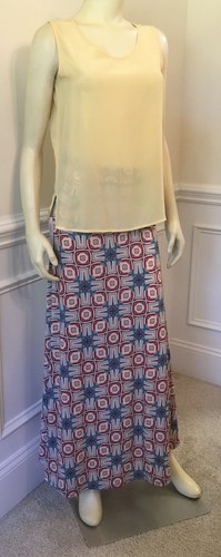 Dorman Yellow 100% SILK SLEEVELESS BLOUSE SZ SMALL