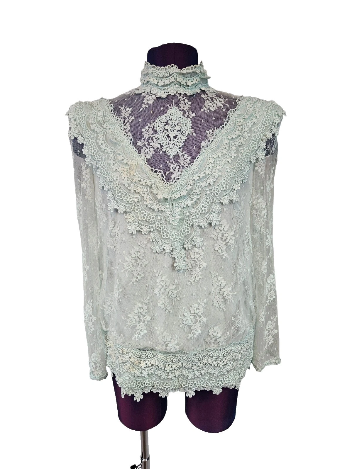 Fiesta de encaje Tops Vintage para Mujeres