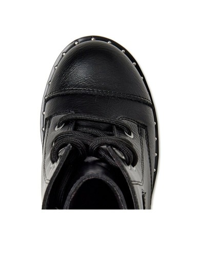 WONDER NATION GIRLS TODDLER ANKLE BOOTS SHOES MULTI SIZE BLK LACE UP AND ZIPPER - Picture 4 of 4
