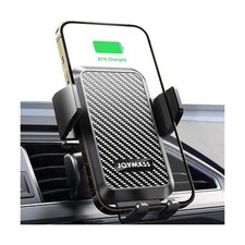 Wireless Car Charger, JOYMASS 15W Fast Charging Auto Clamping Car Charger Cel...