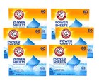 6 Pack - ARM & HAMMER Laundry Detergent Power Sheets Fresh Breeze 60 ct