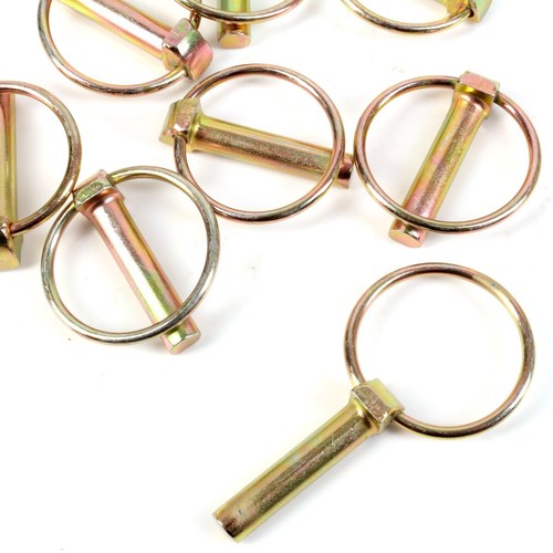 8 x LYNCH PINS 10mm Galvanised Weatherproof Trailer Box Lynchpin Linch