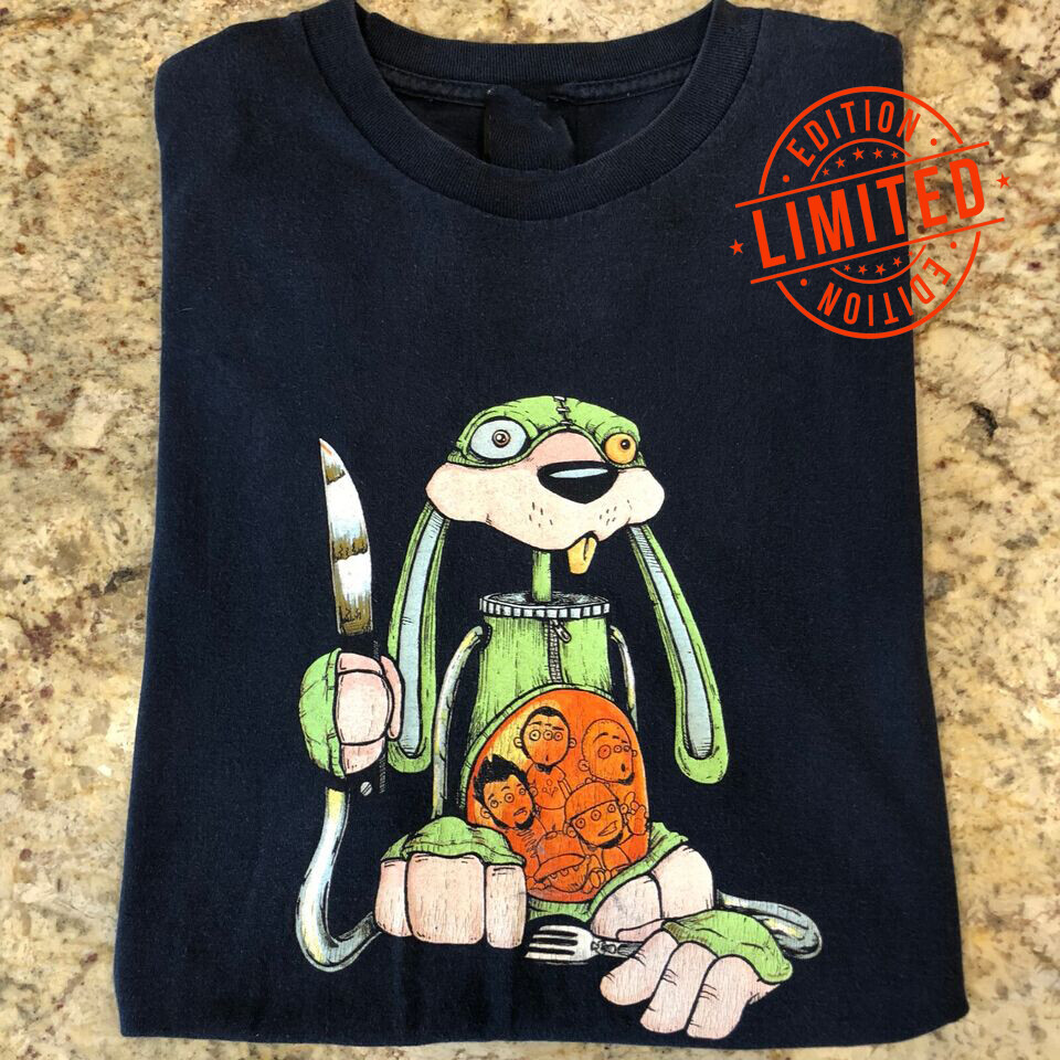 Vintage 90's Limp Bizkit Killer Rabbit Black Men S-4XL Vintage 90's Limp Bizkit Killer Rabbit Black Men S-4XL