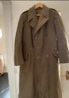 Vintage WW2 Era Trench Coat Size 40” -42” British  Army Wool Overcoat Military